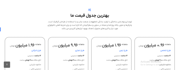 سایت آماده مشاوره کسب و کار