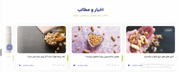 سایت آماده فروشگاهی خشکبار