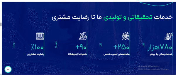 سایت آماده خدمات پزشکی و آزمایشگاهی