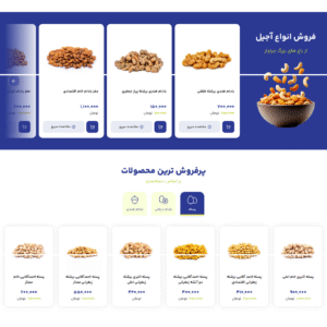 سایت آماده فروشگاهی خشکبار